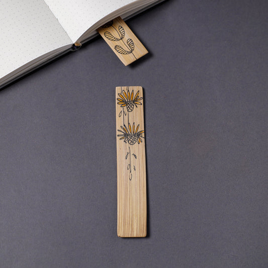 Kerala Handpainted Bamboo Bookmark