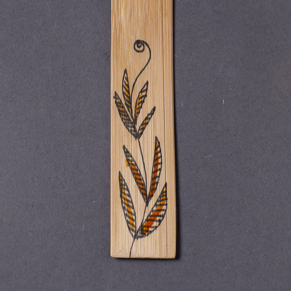 Kerala Handpainted Bamboo Bookmark