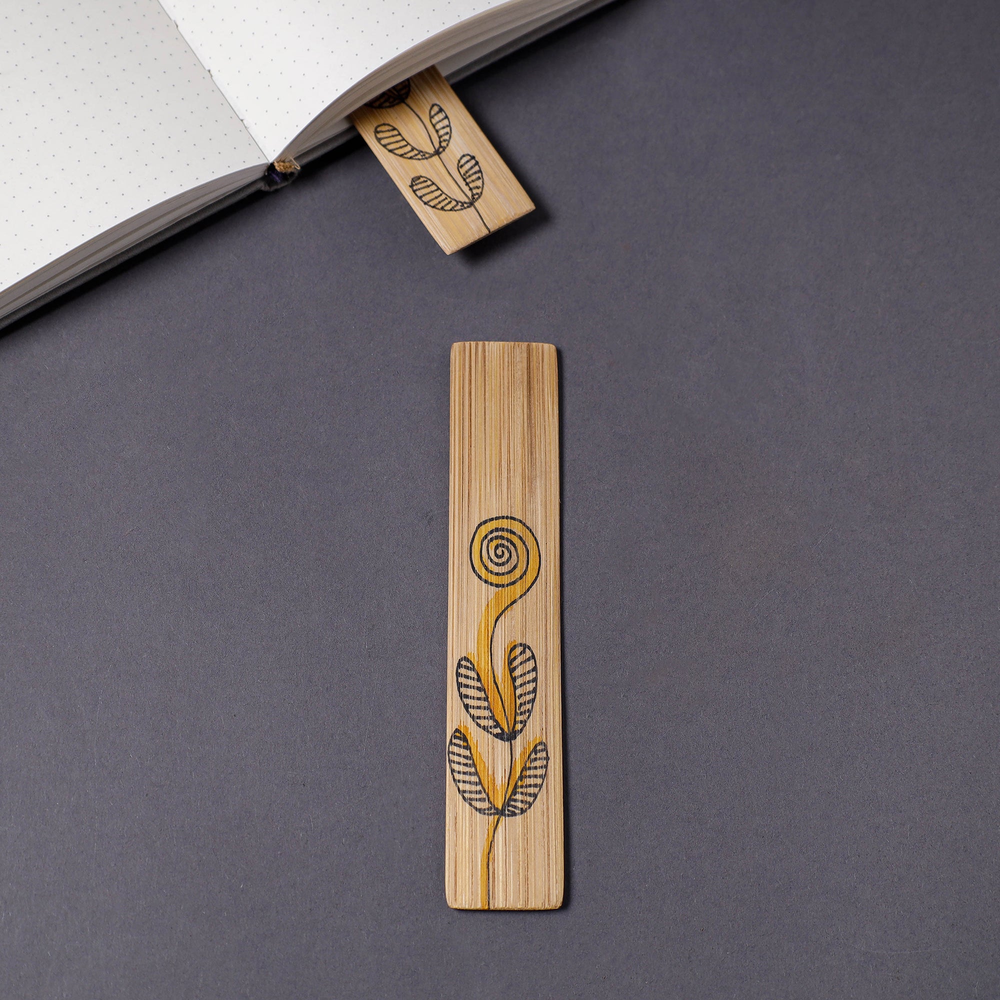 Buy Kerala Handpainted Bamboo Bookmark 