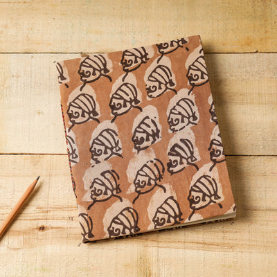 Bindaas Fabric Cover Handmade Paper Notebook (9 x 7 in)