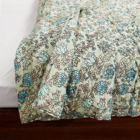  Double - Sanganeri Printed Reversible Soft Cotton Quilt / Blanket 