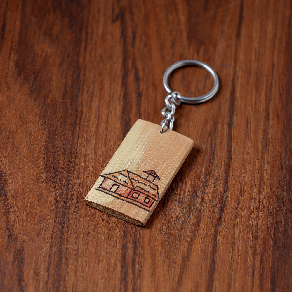 bamboo keychain  