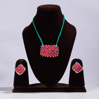 mashru artwork necklace set