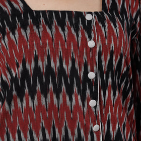 Buy Pochampally Ikat Weave Cotton Long Straight Kurta Online at iTokri.com