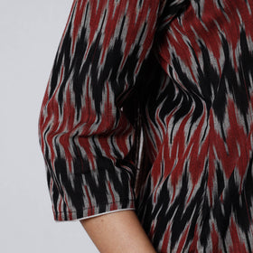 Buy Pochampally Ikat Weave Cotton Long Straight Kurta Online at iTokri.com