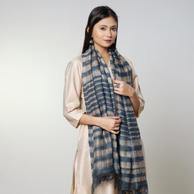 Buy Handloom Block Art Print Tussar Silk Bindaas Stole