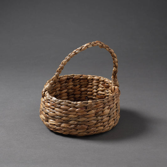 Handcrafted Organic Water Hyacinth Essential Basket (7 x 7 in)