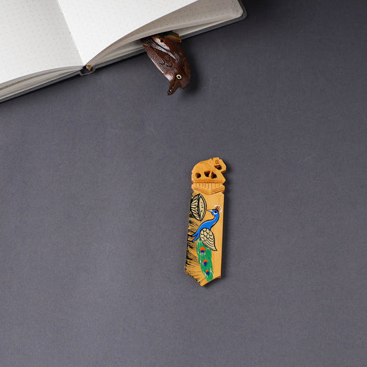 Handcrafted Kadam Wood Rajasthani Handpainted Bookmark