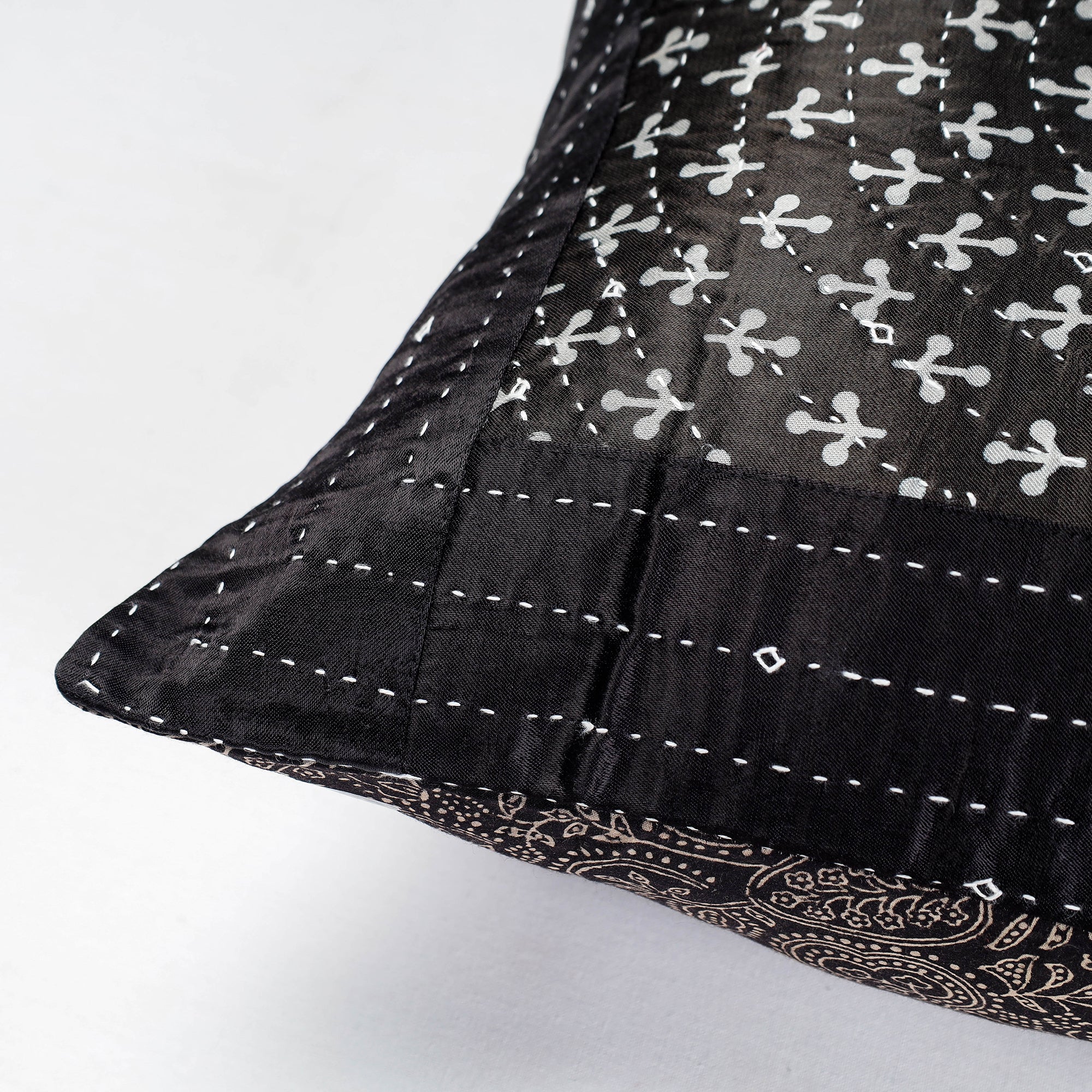  Kutch Tagai Embroidery Mashru Silk Cushion Covers 