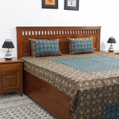 ajrakh double bed cover set