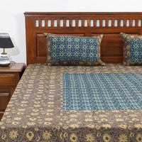 ajrakh double bed cover set