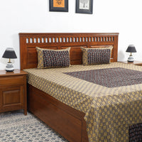 ajrakh double bed cover set