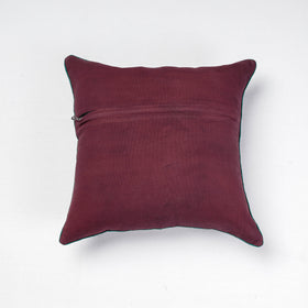 Purple - Soof Embroidery Cotton Cushion Cover (16 x 16 in)