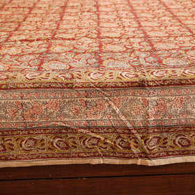 Buy Pedana Kalamkari Block Printing Cotton Double Bed Cover Online at iTokri.com