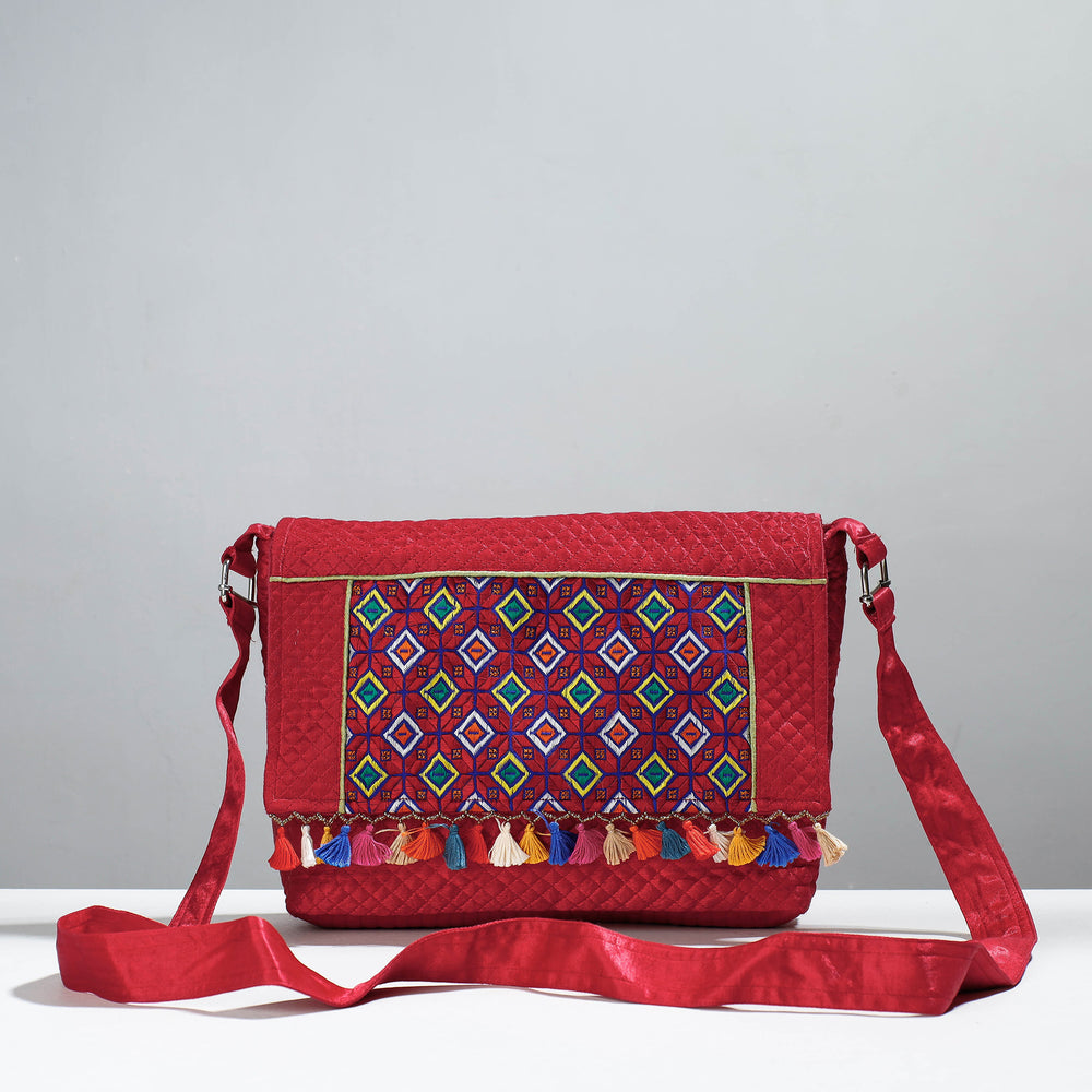 embroidery sling bag