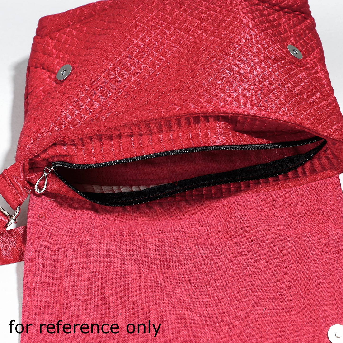 Soof Stitch Embroidery Pure Handloom Mashru Silk Sling Flap Bag