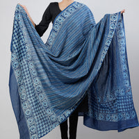 block printed cotton dupatta