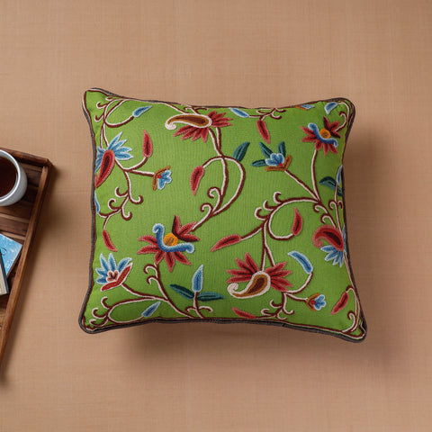 Aari Embroidery Cushion Cover