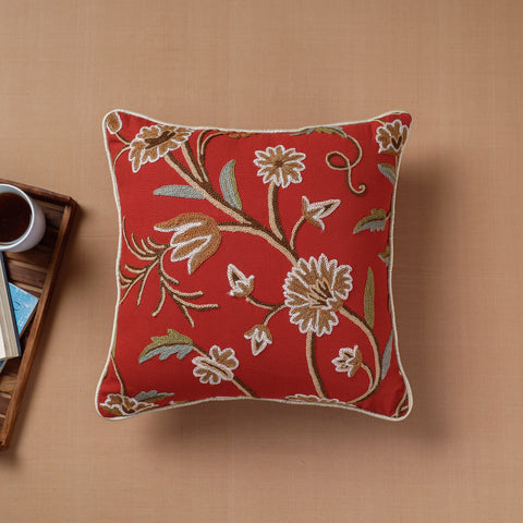 Aari Embroidery Cushion Cover