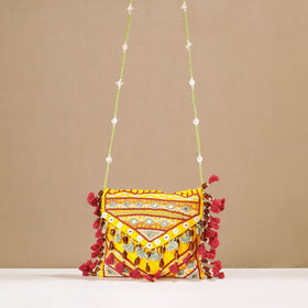  Kala Raksha Rabari Hand Embroidery Sling Bag 
