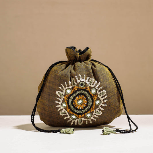 Kala Raksha Rabari Hand Embroidery Potli Bag