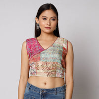 Patchwork Stitched Blouse
