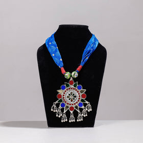 oxidised pendant necklace