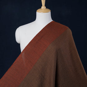 Brown - Kumaun Handwoven Pure Merino Woolen Fabric