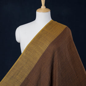 Brown - Kumaun Handwoven Pure Merino Woolen Fabric