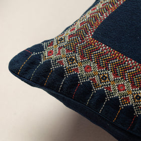 Buy Kala Raksha Jat Hand Embroidery Cotton Cushion Cover Online at iTokri.com