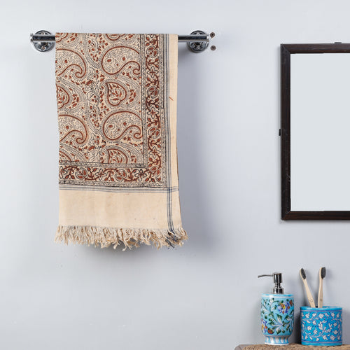 Block Printed Cotton Towel
