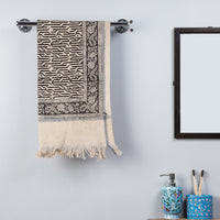 Block Printed Cotton Towel
