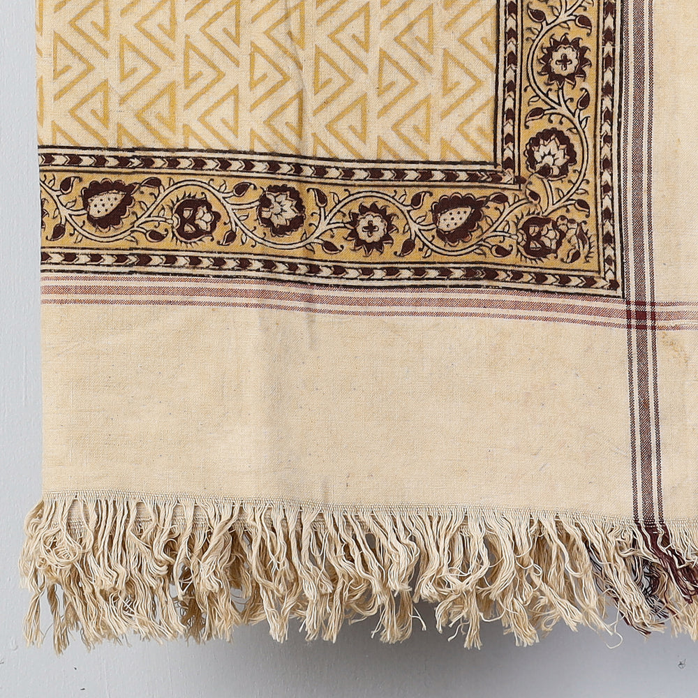 Block Printed Cotton Towel
