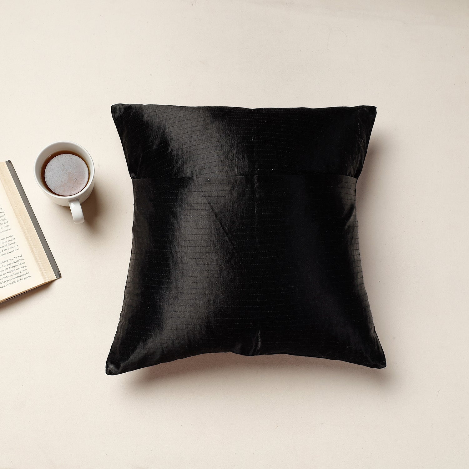  Kutch Pakko Hand Embroidery Mashru Silk Cushion Cover 