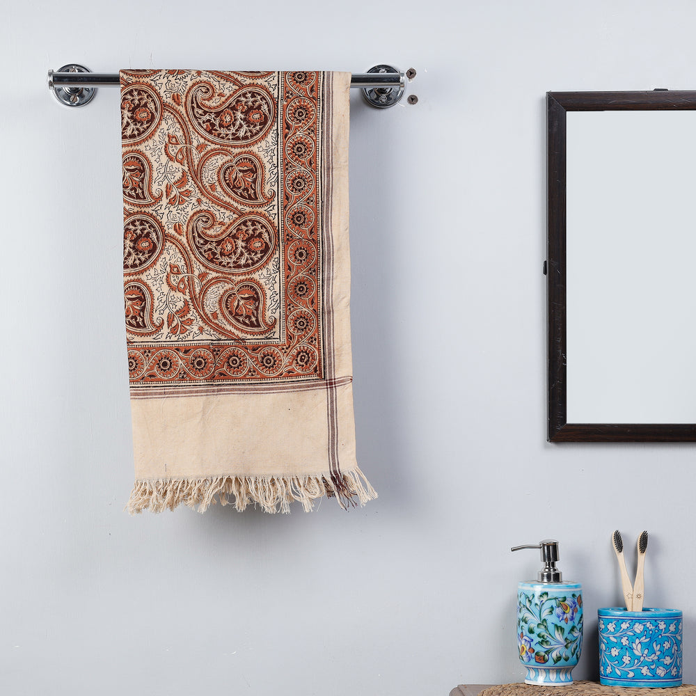 Block Printed Cotton Towel
