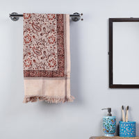 Block Printed Cotton Towel
