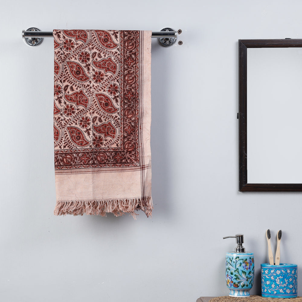 Block Printed Cotton Towel
