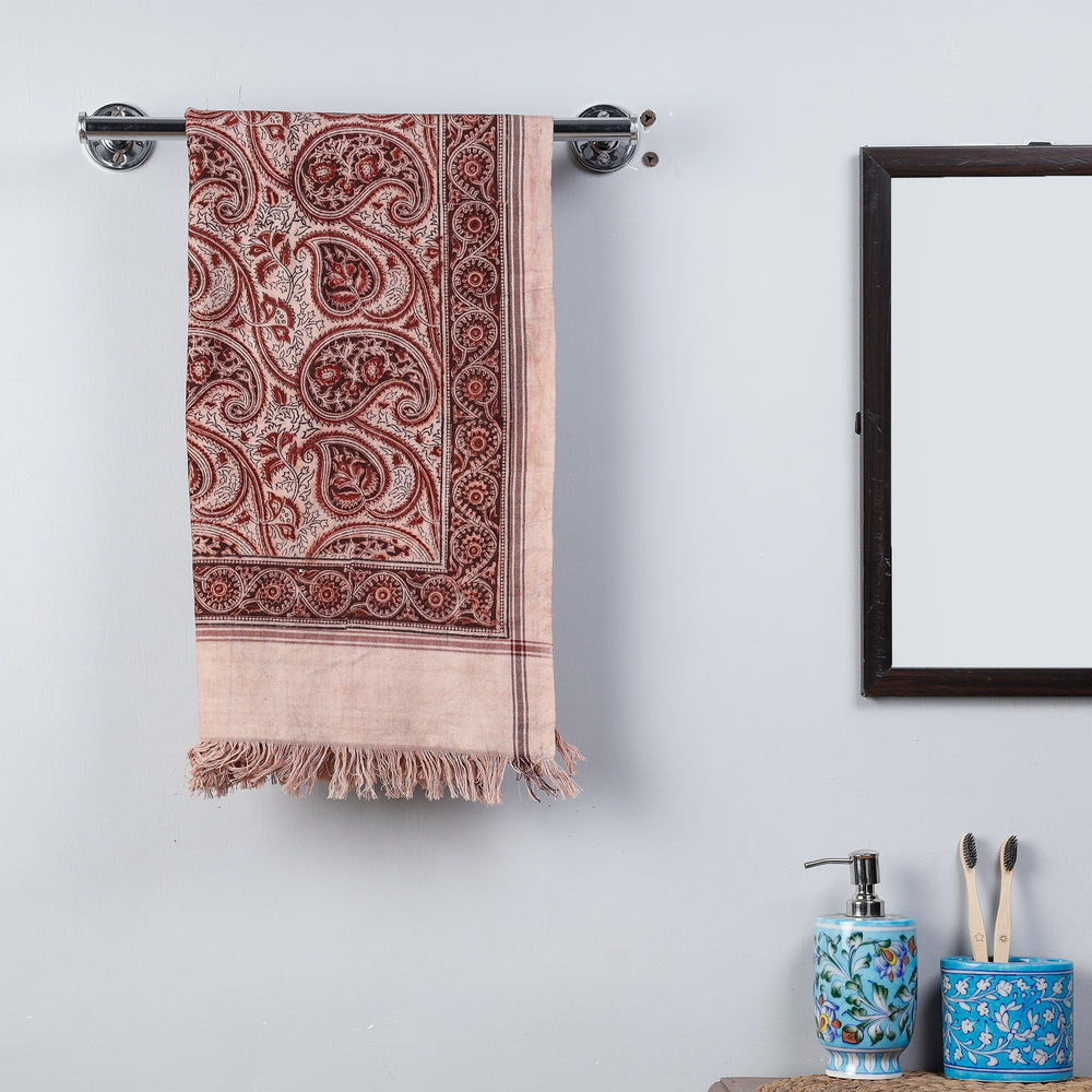 Block Printed Cotton Towel
