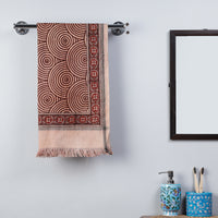 Block Printed Cotton Towel
