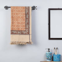 Block Printed Cotton Towel
