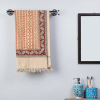 Block Printed Cotton Towel
