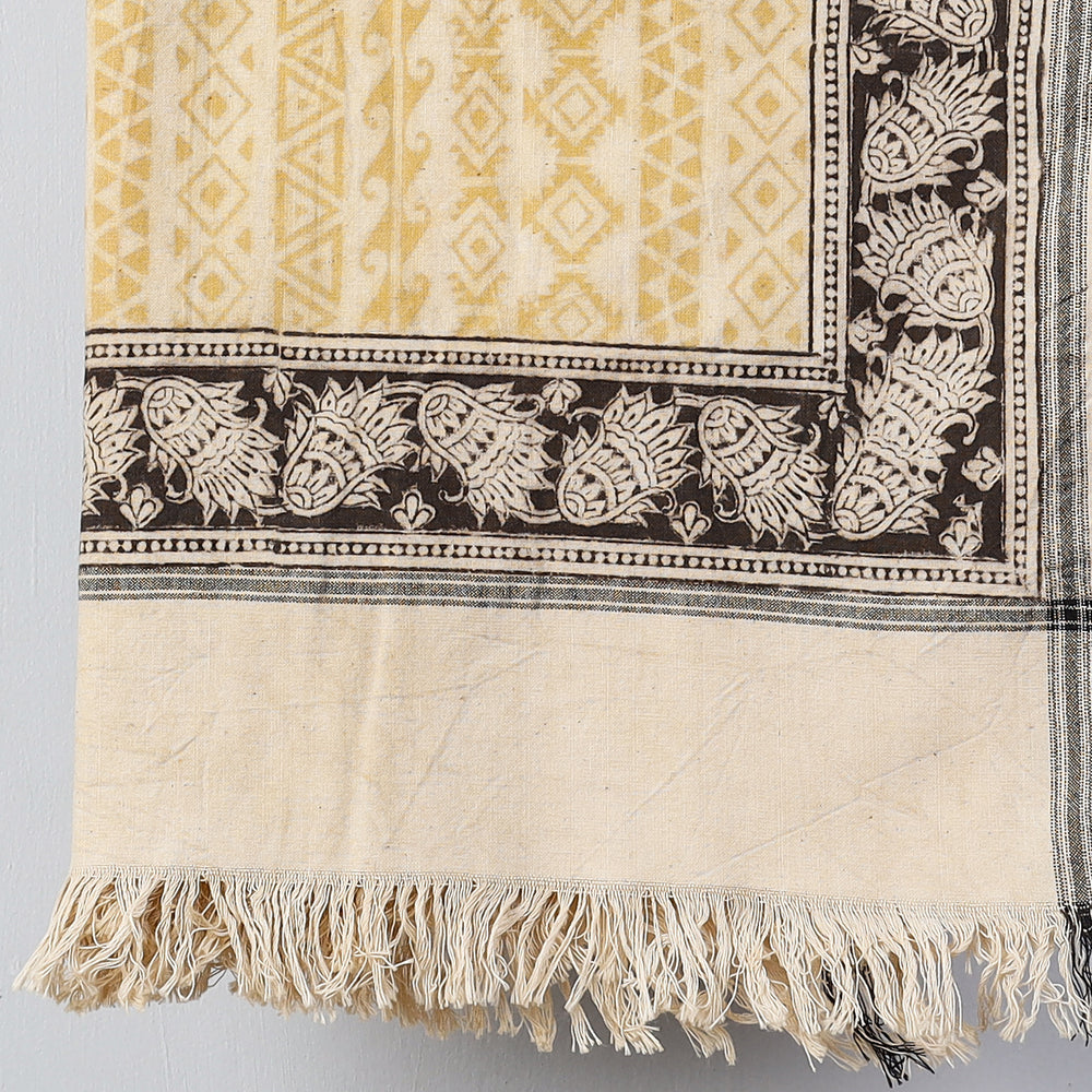 Block Printed Cotton Towel
