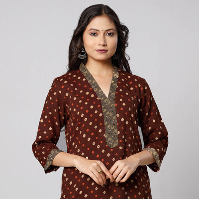 bandhani kurta