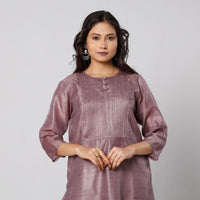 plain silk kurta