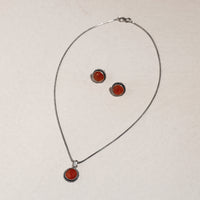 oxidised necklace set