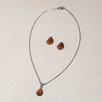 oxidised necklace set