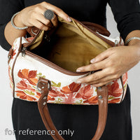 Multicolor - Original Chain Stitch Embroidery Leather & Velvet Hand Bag