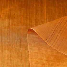 Orange Bhagalpuri Handwoven Pure Desi Tussar Silk Fabric 