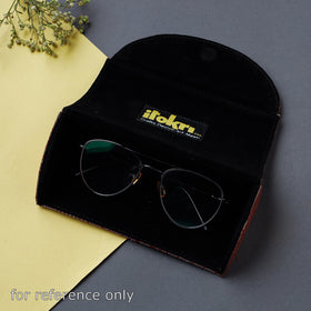 Red Brocade Silk Fabric Embellished Spectacle Case