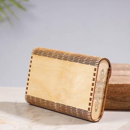 Handcrafted Birch Wooden Clutch